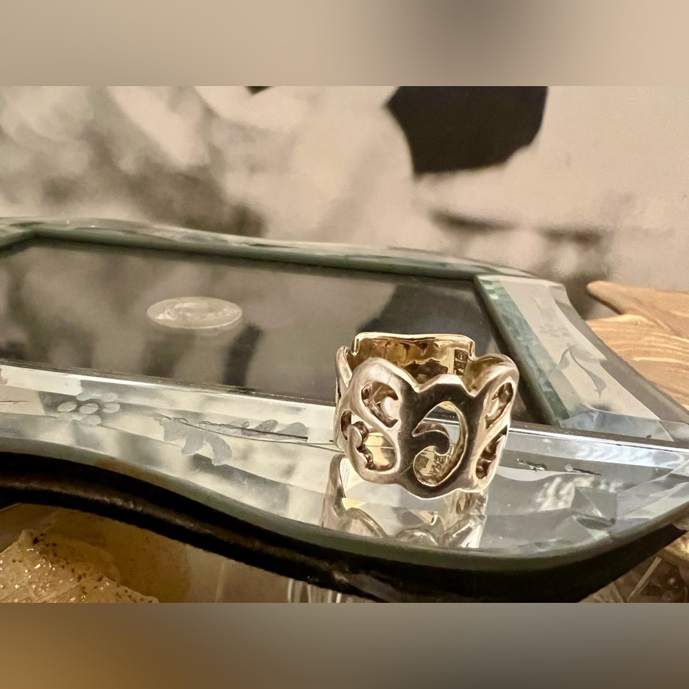 Silver 925 Signed By Barse Statement Ring - image 1